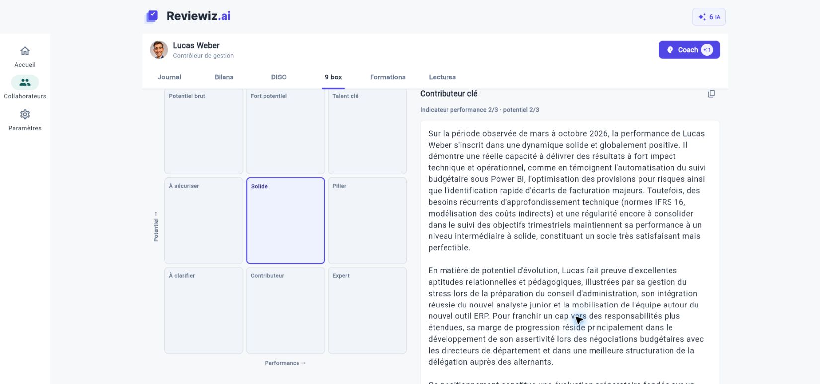 9 box dans Reviewiz, version ordinateur.